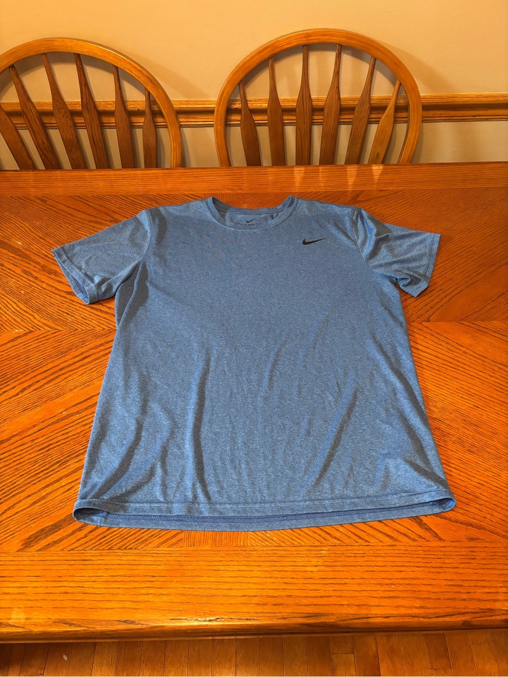 Nike Men's Heather Sky Blue Short-Sleeve Athletic Tee - Picture 1 of 7